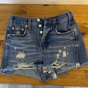 Universal Thread Blue Distressed Jean Shorts